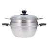 Wahei Freiz with Stainless designed to prevent boiling Tsubame-Sanjo Two-Tier Steamer, 23cm, Lid, Steel, IH/Gas Compatible, EM-010 (Steamer over)
