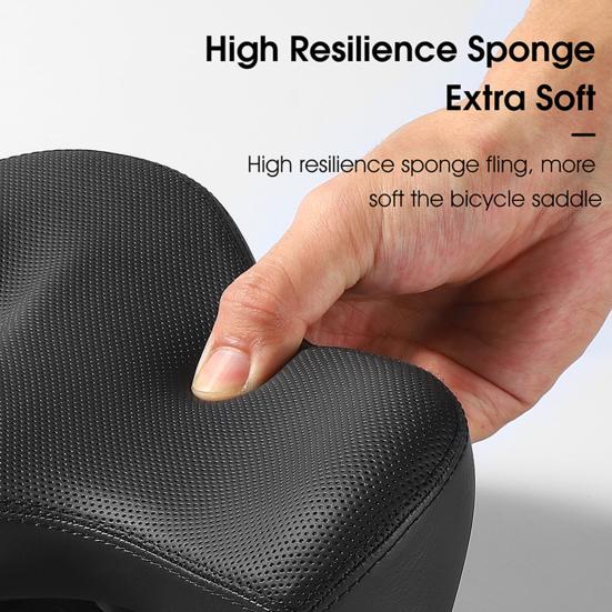 Полое велосипедное седло, утолщенное амортизирующее велосипедное сиденье из искусственной кожи для езды на велосипеде