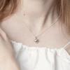 LILYKORI 925 Silver Heart Ball Necklace