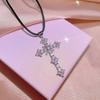 Cross Necklace for Women Simple Ins Cold Style Pendant Trendy Light Luxury Niche Design Clavicle Chain