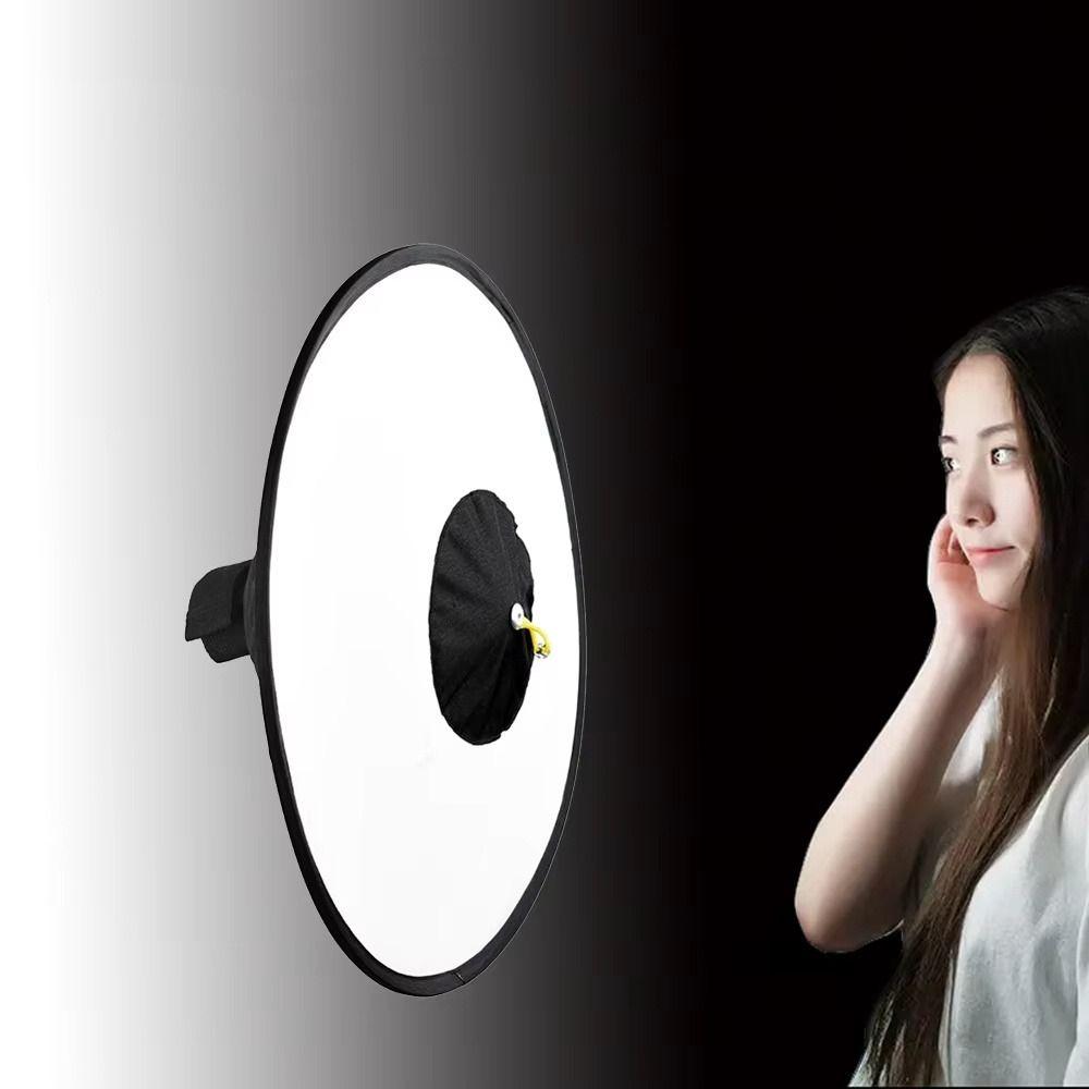 Round Cone Camera Diffuser Reflector Folding Flash Diffuser Portable Softbox Diffuser For Portrait