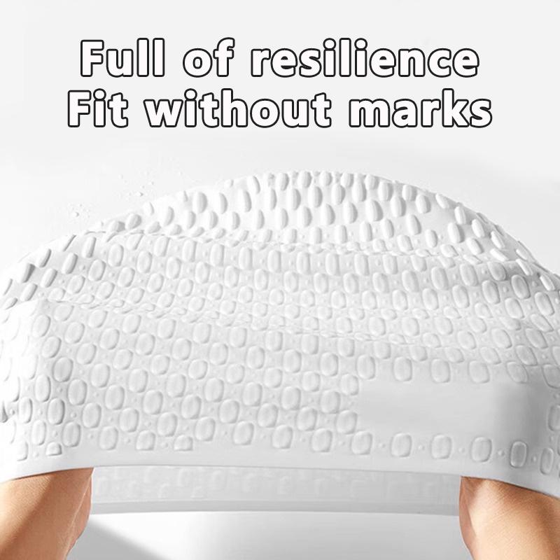 Silicone Water Drop Swimming Cap Adult Enlarged Bubble Swimming Cap Super Elastic Waterproof Ear Protection