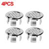 4/1Pc Wash Basin Sink Hole Overflow Ring Hollow Plug Kitchen Bathroom Insert Replacement Trim Bath Drain Cap Plastic Round Cover