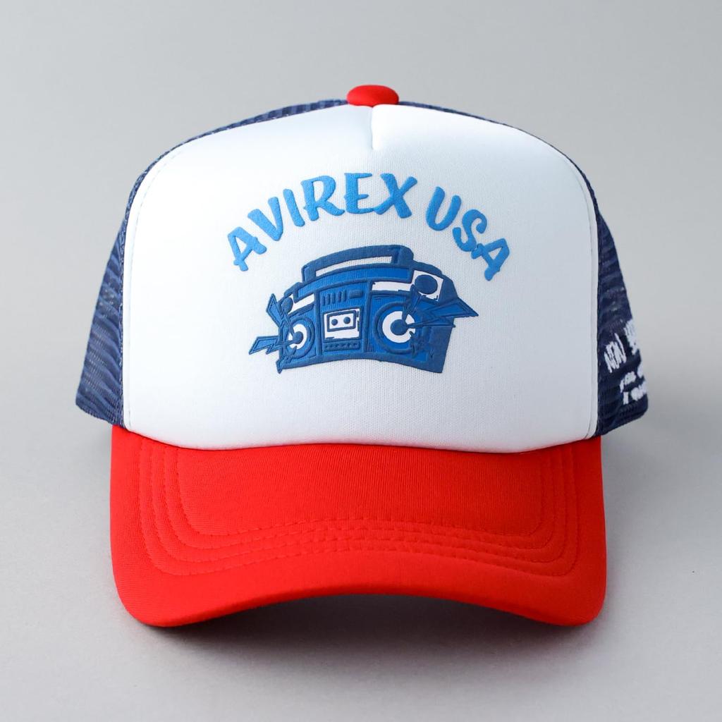 Оригинальная военная сетчатая бейсболка AFA Белая [AVIREX] Кепка, Шляпа, Кепка, Мужская, Черная, Глубокая, Весна/Лето, Кепка, Логотип,