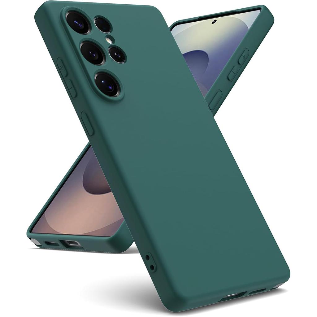 Роскошный чехол из жидкого силикона для Samsung Galaxy S25 Ultra S24 S25 S23 S22 S21 FE S20 Plus + S24+ S25+ Мягкий резиновый чехол Бампер