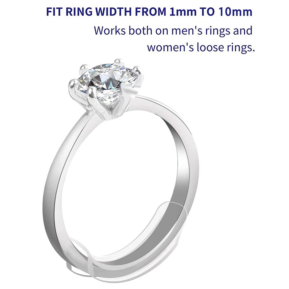 Невидимый регулятор размера колец, ограничитель размера колец, 8 размеров для свободных колец, портативный