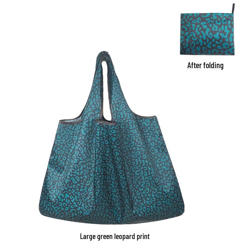 Large Capacity Foldable 210D Oxford Cloth Shopping Bag for Supermarket, Camping, and Travel