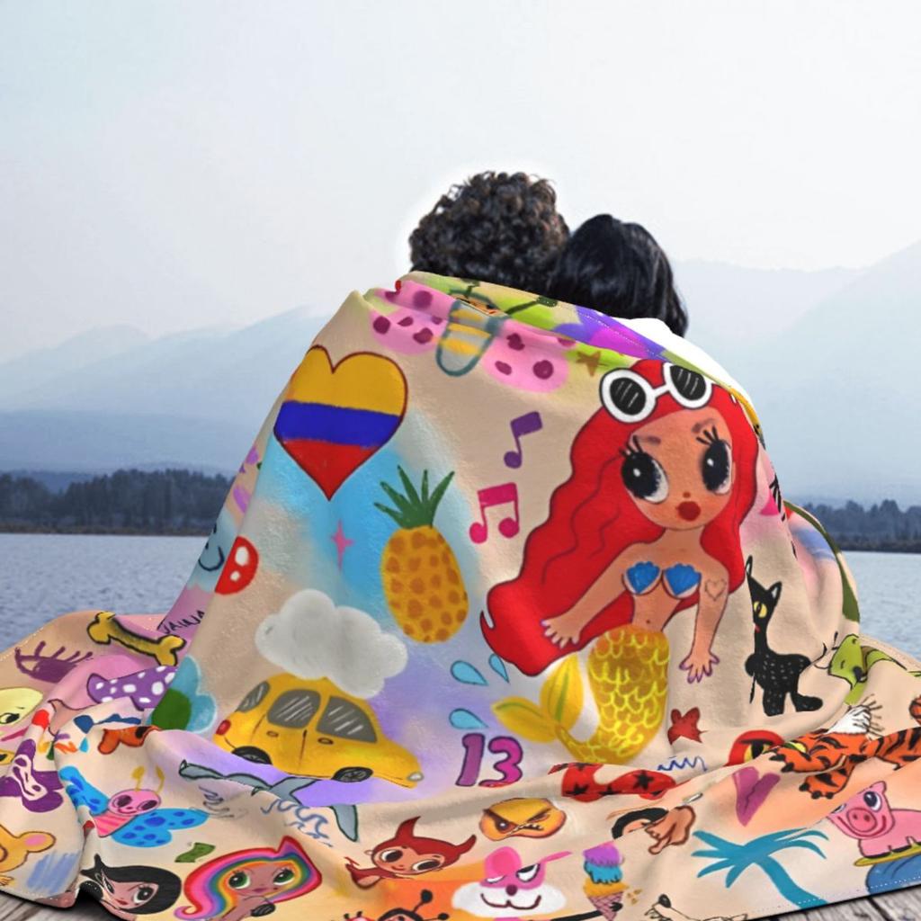 Manana Sera Bonito Karol G Одеяла Флис Текстильный Декор Портативные Супер Мягкие Пледы для Домашнего Дивана Покрывало