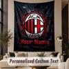 Custom Text Tapestry AC Milan Print Wall Tapestry Indoor Living Room Wall Decor