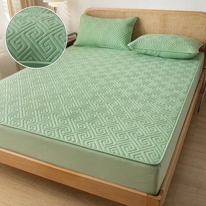 Водонепроницаемый утолщенный наматрасник, протектор, регулируемые простыни, покрывала, антибактериальный коврик для кровати 150x200, 160x200, 180x200