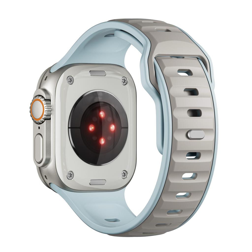 Силиконовый ремешок для Apple Watch Series 10 46 мм 42 мм 41 мм 45 мм 44 мм 40 мм Ultra 2 49 мм спортивный дышащий ремешок для Iwatch Series 10 9 8 7