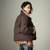 Chuyu Women's 2025 Winter Plush Color-block 90% Down Jacket