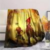 Outside the Garden Wall  Print Flannel Blanket, High quality Comfortable for All Seasons, Home Decor, Warmth and Comfort