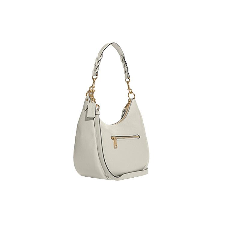 New COACH Jules Pebbled Leather Shoulder Bag Handbag Shoulder Bag Crossbody Bag Large Size Women's White C9190-IMCHK