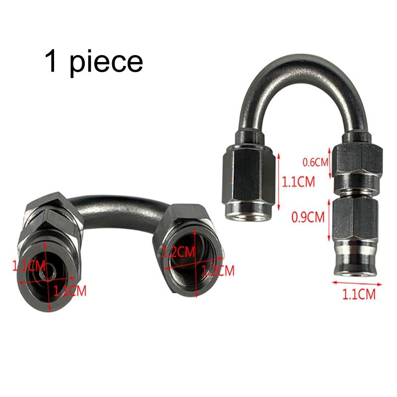 1pc Motorcycle Hydraulic Brake Hose Stainless Steel Rotary Oil Pipeline Joint Auto Banjo Fitting Oil Line Adaptor Universal