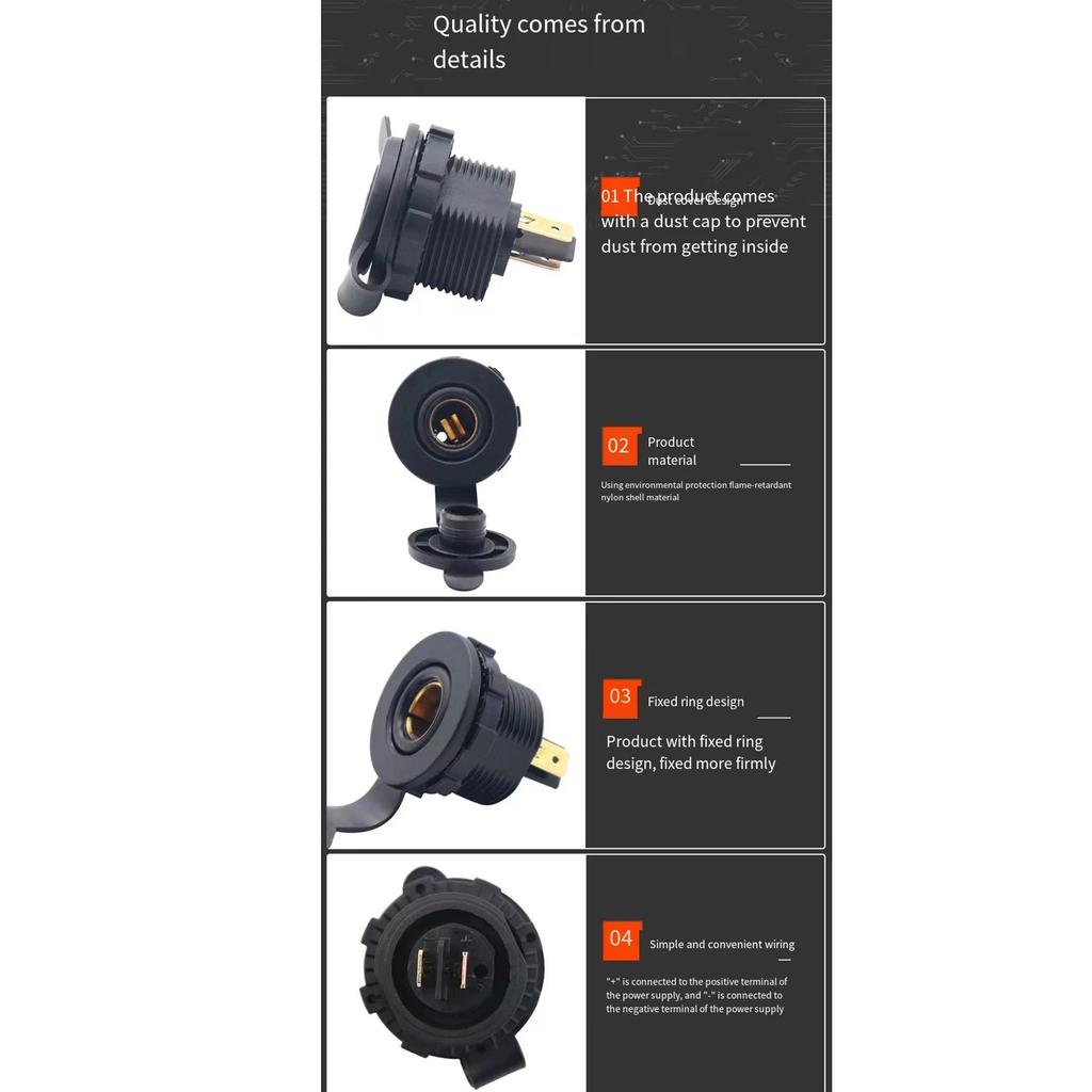 DC Eurocode 24V розетка питания универсальная судовая мотоцикл автомобильная розетка для холодильника