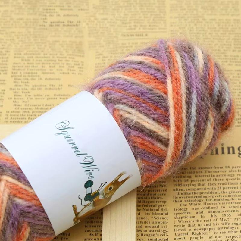 1 шт., ручная работа, нитки для шапки, шарфа, крючка, обуви, яркая шелковая пряжа, шерстяная пряжа, средняя толщина лески