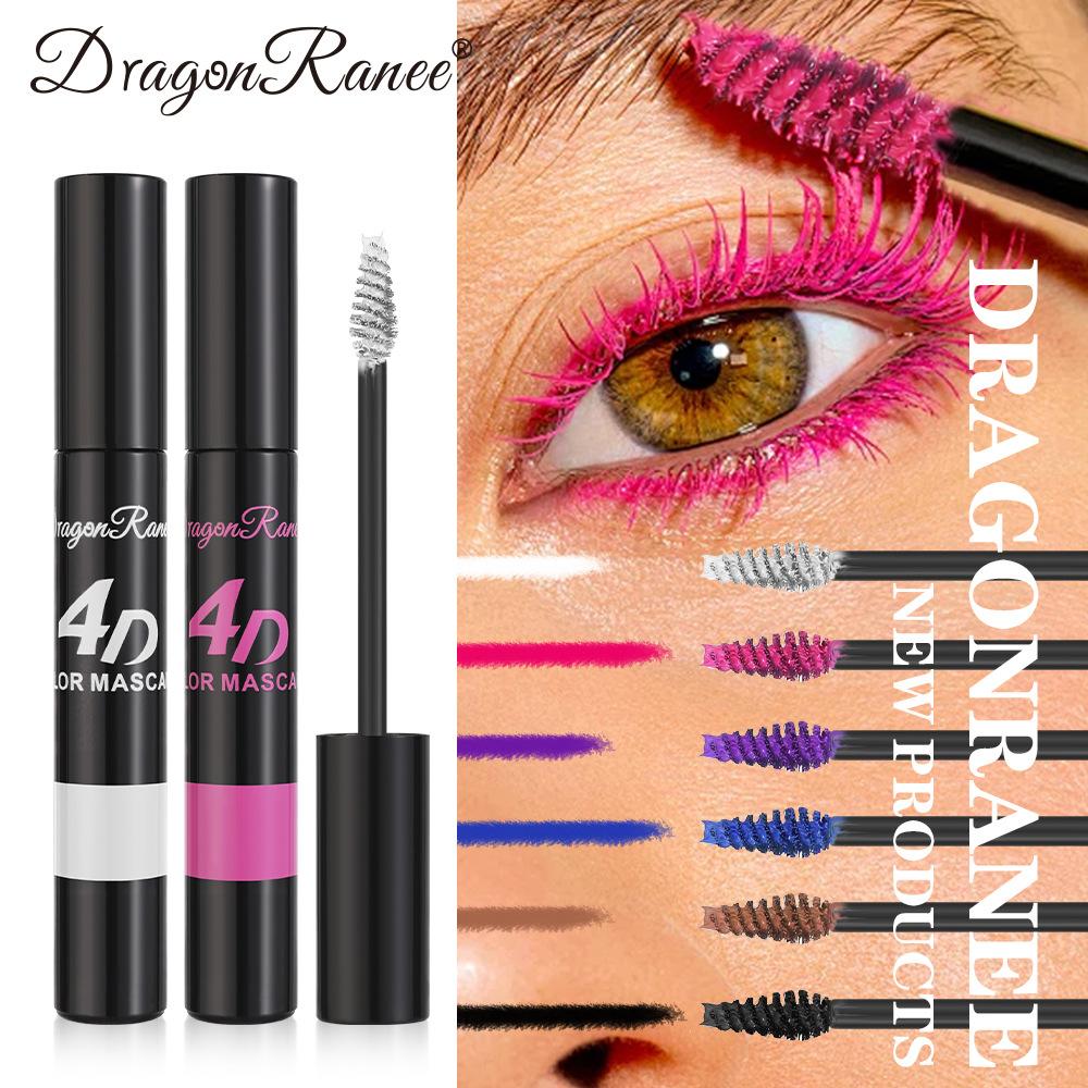 5D Colorful Volume Mascara Lasting Styling Blue Purple Curling Lengthen Waterproof Quick Dry Eye Makeup Eyelash Silk Extension