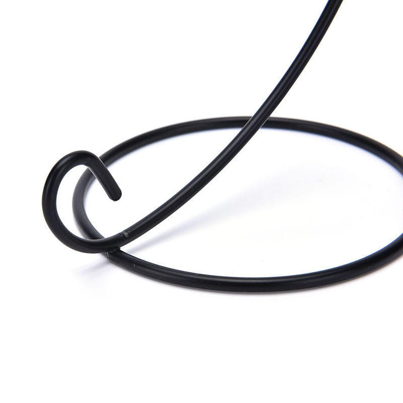 1X 23Cm 9" Iron Plant Stand Holder For Clear Glass Hanging Vase Home Decor