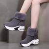 Fashion Winter Non-Slip Snow Boots Women Fashion Faux Fur Plush Platform Ankle Boots Woman Air Cushion Warm Cotton Padded Shoes