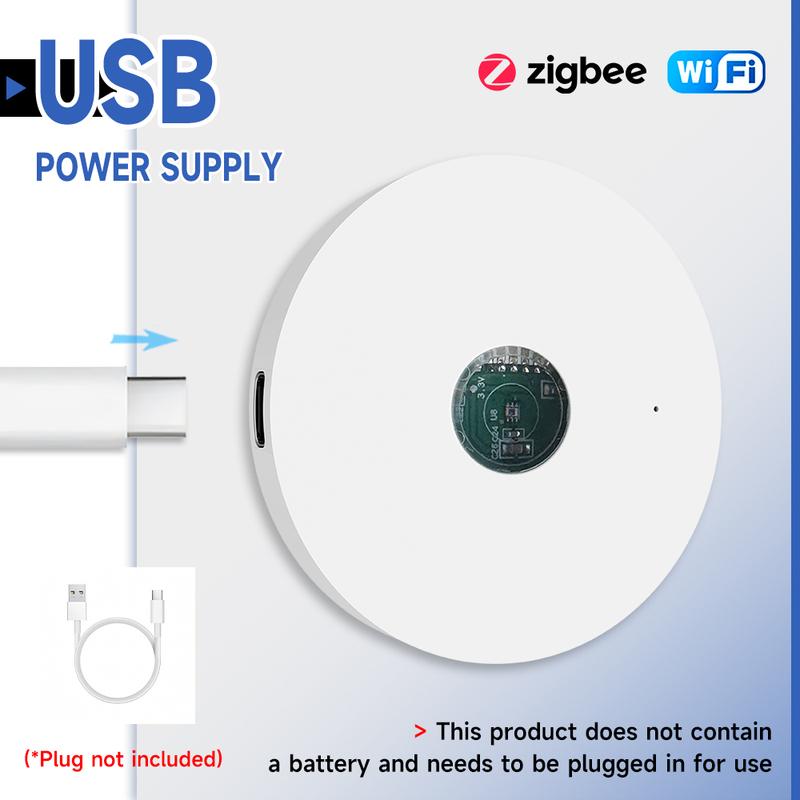 Tuya WiFi/ZigBee Light Sensor Luminance Sensor Illumination Brightness Detector Home Automation with Smart Life Device Linkage