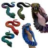 With Movable Joints 3D Printed Articulated Snake Gradient Crystal Snake Fidget Toys Figurine  Kids