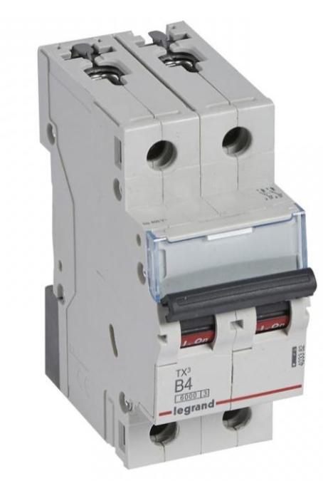 Wyłącznik Nadprądowy 2P B 4A 6Ka Ac S302 Tx3 403382