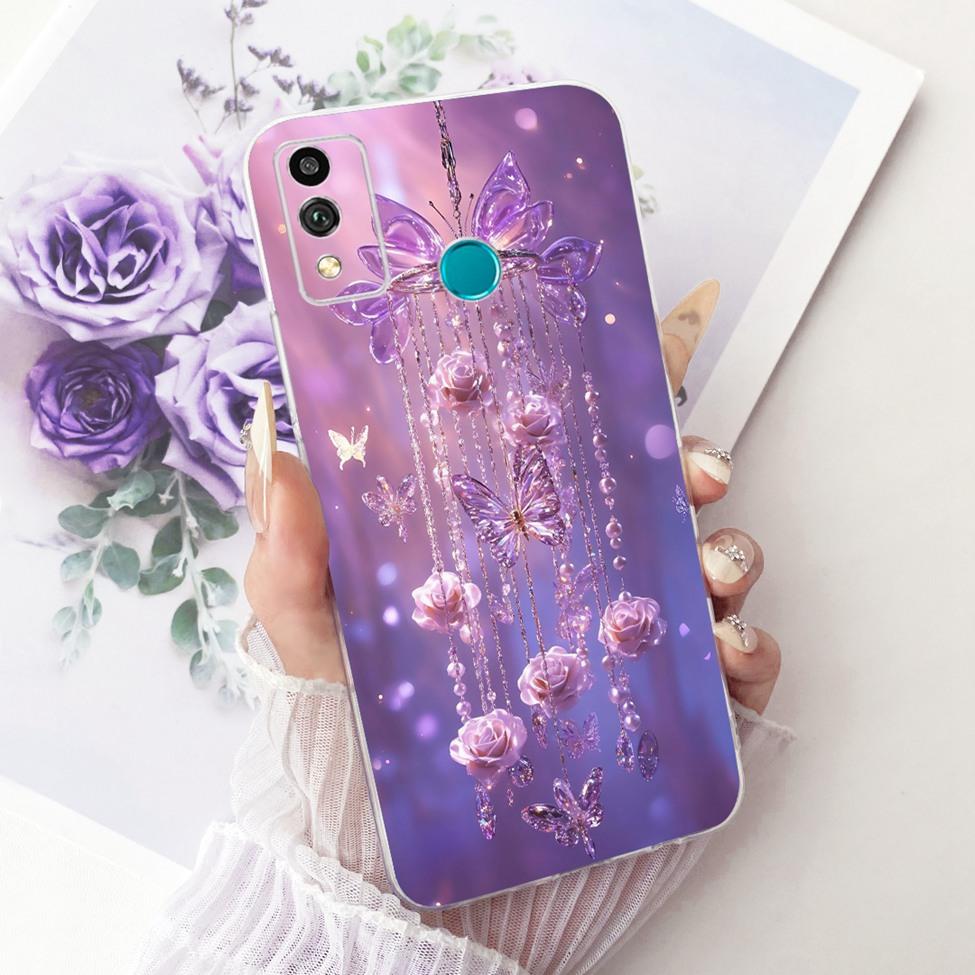 Transparent Cover For Honor 9X Lite Case Cute Fashion Butterfly Funny Painted Casing For Honor JSN-L21 JSN-L22 JSN-L23