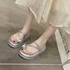 Fashion Does Not Slip Lightweight Women's Silver Brand Slippers Silver Sandals Women Flip Flop Shoes Sneakers Sport Krasovki Tnis