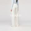 Lyocell cotton wide leg pants women's casual pants loose Tencel floor length straight leg pants