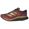 Adizero Boston 12 Anti Slip Wear Resistant Low Top Running Shoes Unisex Red Gold Sneakers JS1919