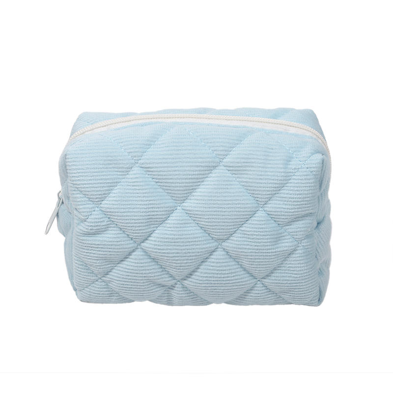 Вельветовая косметичка, симпатичная женская сумка для хранения, портативная косметичка большой вместимости