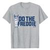 Freddie Freeman American Baseball Player Print Loose Round Neck Pure Cotton Short Sleeved T-Shirts Unisex