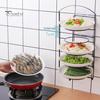 Dish Storage Rack Multi-Layer Design Large Capacity Rustproof Corrosion Resistant Kitchen Countertop Storage Holder Food Preparation Rack
