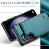 Для iPhone 15 Pro Max 14 Pro 13 12 11 Samsung S24 FE S23 Ultra S22 A54 Z Fold5 Flip5 противоударный кожаный держатель для карточек чехол для телефона чехол