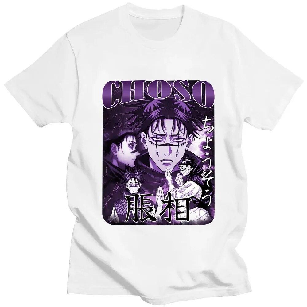 Jujutsu Kaisen Свободная повседневная футболка Unisexga с рисунком Unisex FeUnisex Harajuku Модная хлопковая футболка Классная уличная одежда больших размеров