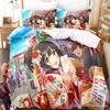 Комплект постельного белья Takafuji Kako Односпальный Полуторный Двуспальный Кинг-сайз Комплект для кровати Взрослый Детский Спальня Комплекты пододеяльников Аниме Девушки Кровать