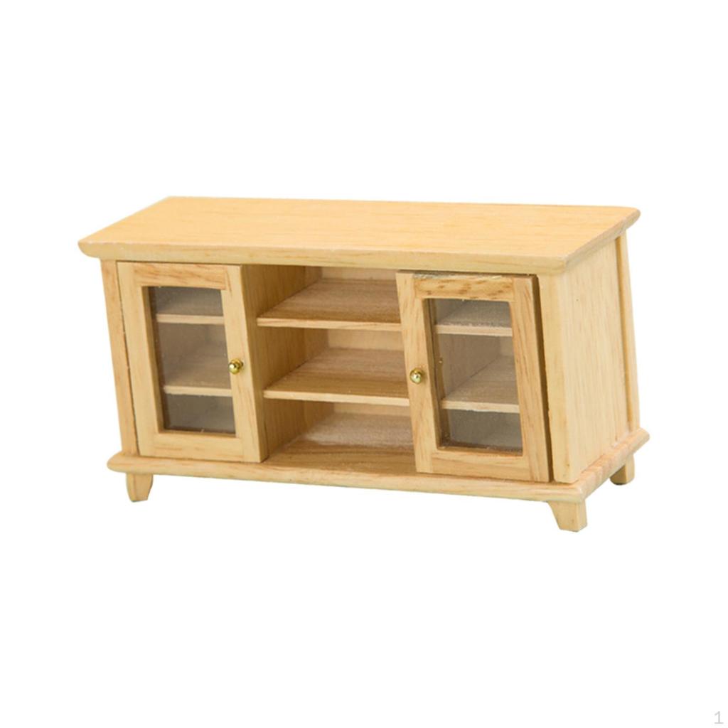 Dollhouse TV Stand for Miniature Scenes