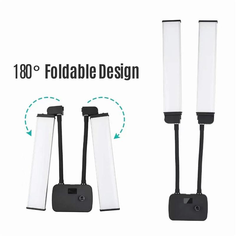 LED Video Light Lash Lamp with Tripod Phone Holder Floor Lamp Lash Light for Makeup Tattoo Photography Selfie Video Recording