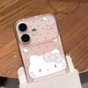 Звездный чехол Hello Kitty для iPhone 17 Pro Max/16 Pro/15/14/13 - Магнитный, Матовый, Мягкий