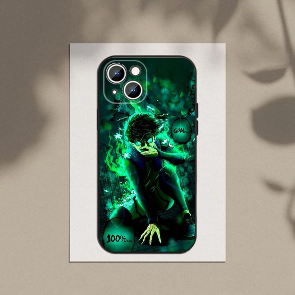 Аниме B-Blue L-Lock Чехол для телефона для Apple iPhone 15,14,13,12,11,XS,XR,X,8,7,Pro,Max,Plus,mini Силиконовый Черный Чехол