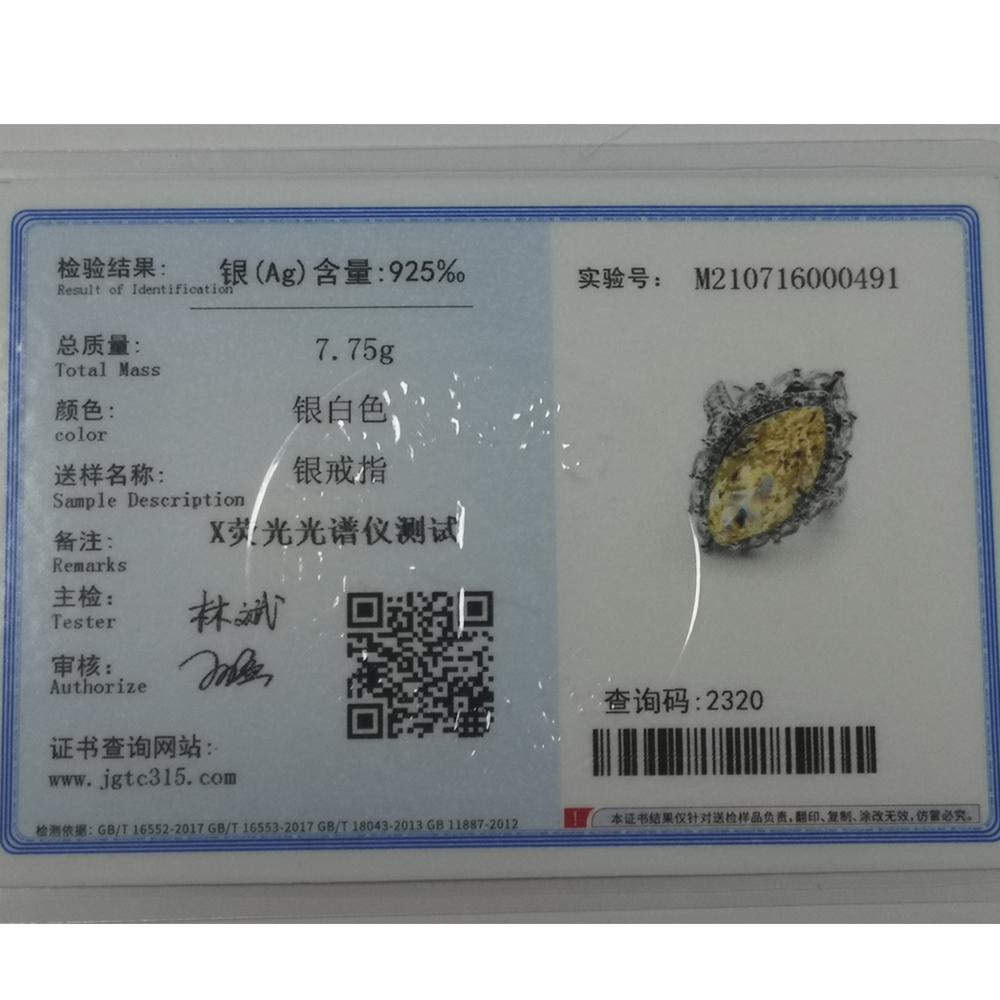 Gica Gema 925 Silver Jewelry Personalized High Grade Ring For Women Charm Wedding Engagement Fine Delicate Jewelry