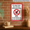 2D Flat Vintage German "No Dog Poop" Metal Sign - Rustic Wall Decor for Home & Garden, Durable Indoor/Outdoor Use, Perfect for Beer Enthusiasts, Dog