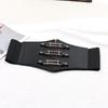 Supplies Corset PU Leather Women Accessories Elastic Buckle Girdle Waistband Wide Waist Belt