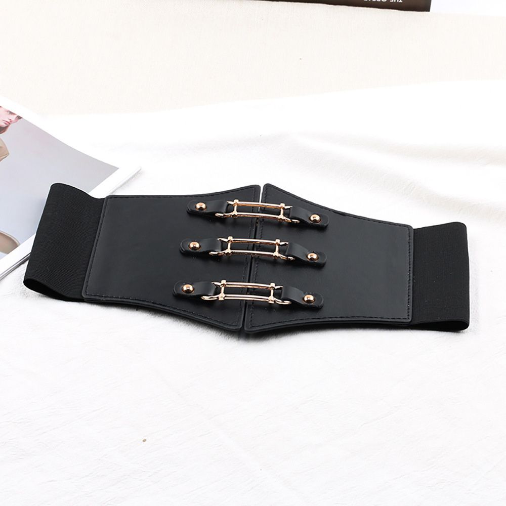 Supplies Corset PU Leather Women Accessories Elastic Buckle Girdle Waistband Wide Waist Belt