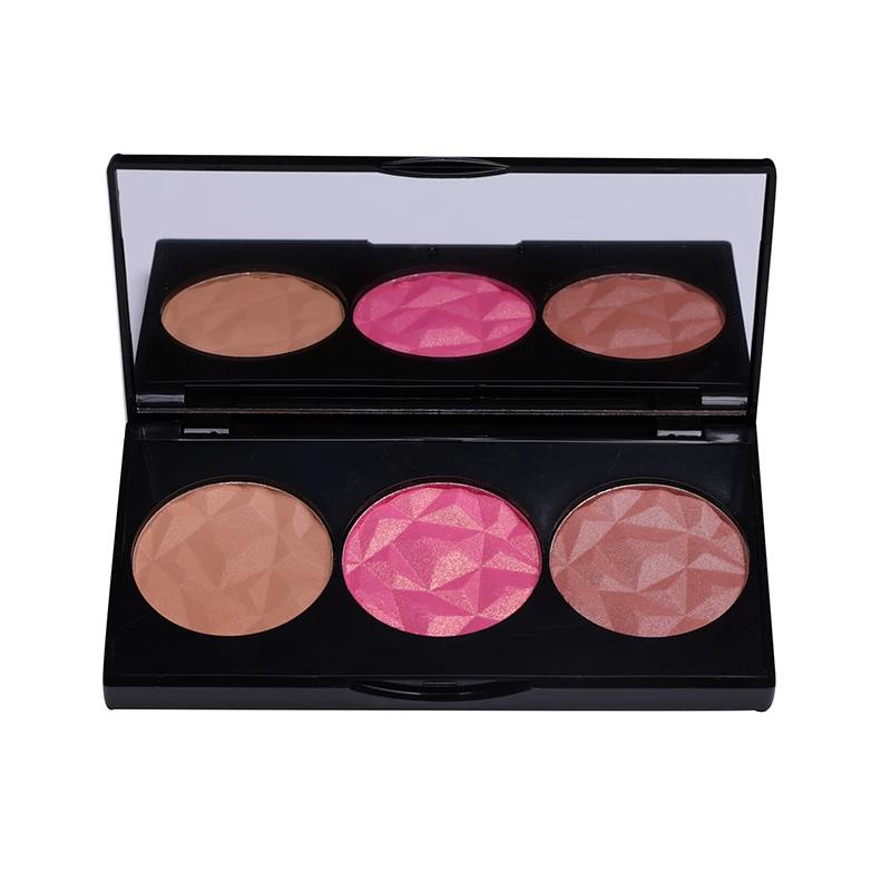 British MUA Blush Highlight Repair Makeup Palette Invisible Pore Brightening Skin Color Repair Three-Dimensional Easy to Color Students