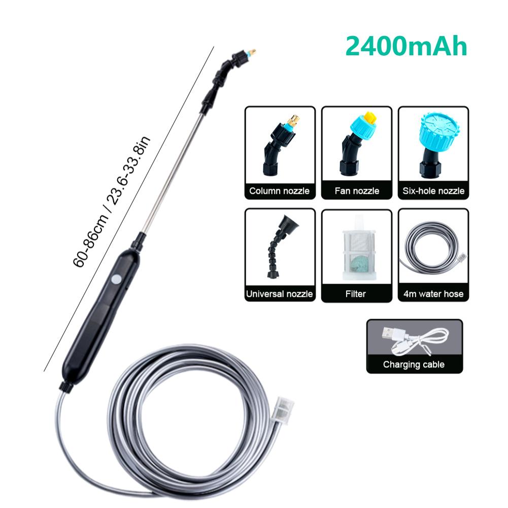 Electric Gardening Sprayer USB Rechargeable Plant Sprayer Portable Watering Spray High-Pressure Sprinkler Garden Irrigation Tool