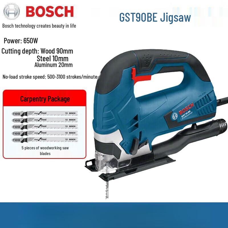 Bosch 650W GST90BE Multi-Function Jigsaw CN plug (adapter included)