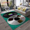 Музыка Искусство 3D Виниловая Пластинка Ретро Ковер Коврик для Дома Гостиной Спальни Дивана Придверный Коврик Декор, Ковер для Детской Игровой Зоны Нескользящий Напольный Коврик