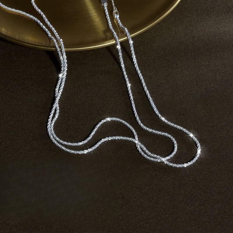 Ожерелье из стерлингового серебра S925, удлиненная цепочка для свитера, модное ожерелье из цветной капусты